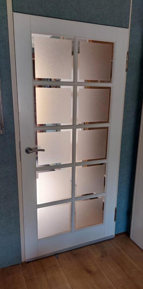 Opdek binnendeur 93 x 201 rechtsdraaiend., Doe-het-zelf en Verbouw, Deuren en Horren, Zo goed als nieuw, Binnendeur, 200 tot 215 cm