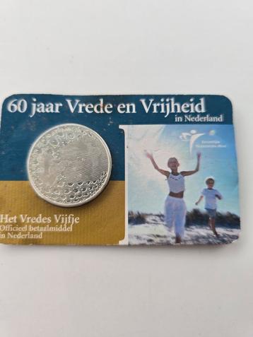 5 Euro 60 jaar Vrede en Vrijheid 2005 beschikbaar voor biedingen