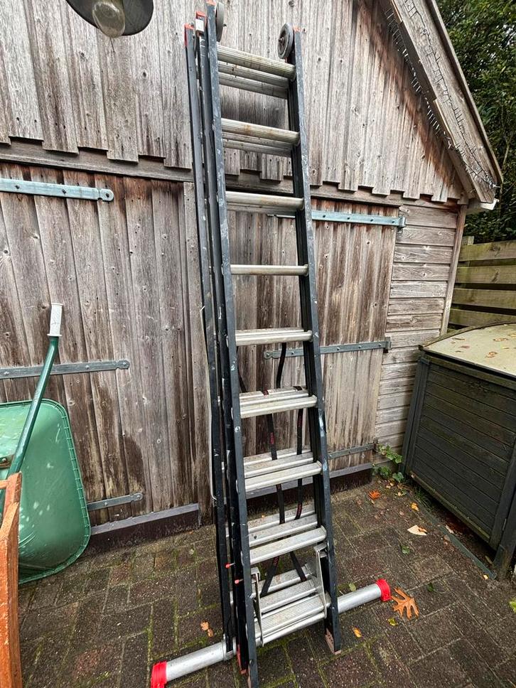 Altrex Reform Ladder 3x9 - Professioneel, Doe-het-zelf en Verbouw, Ladders en Trappen, Gebruikt, Ladder, 4 meter of meer, Opvouwbaar of Inschuifbaar