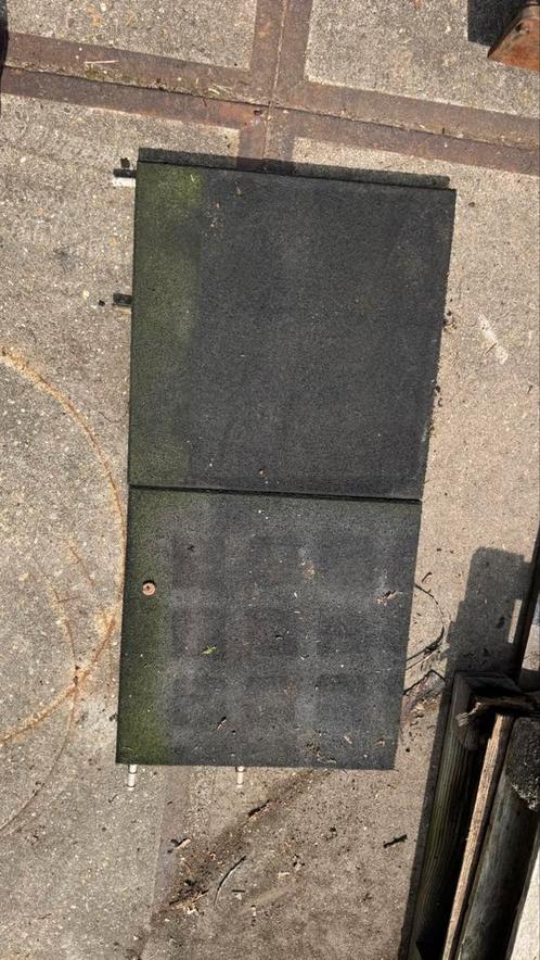 Rubber tegels 50x50x5, Tuin en Terras, Tegels en Klinkers, Ophalen
