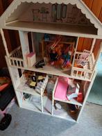 Groot barbie poppenhuis, meubels, autos, paarden,, Kinderen en Baby's, Speelgoed | Poppenhuizen, Ophalen of Verzenden