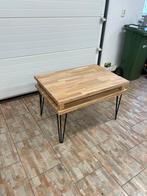 Prachtige massief eikenhouten salontafel, Ophalen, 50 tot 100 cm, 50 tot 75 cm, Eikenhout