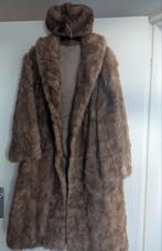Vintage Nerts Bontjas met Muts, Ophalen of Verzenden, Gedragen, Maat 38/40 (M), Bruin