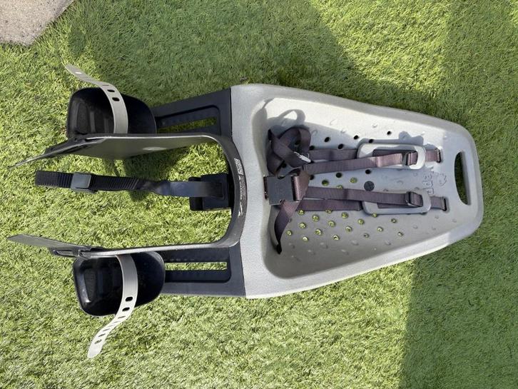 Yepp Maxi Easyfit achterzitje, Fietsen en Brommers, Fietsaccessoires | Fietsstoeltjes, Gebruikt, Achterzitje, 0 t/m 18 kg, Voetsteuntjes