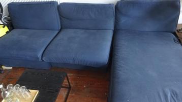 5 Seat Corner Navy Blue Sofa beschikbaar voor biedingen