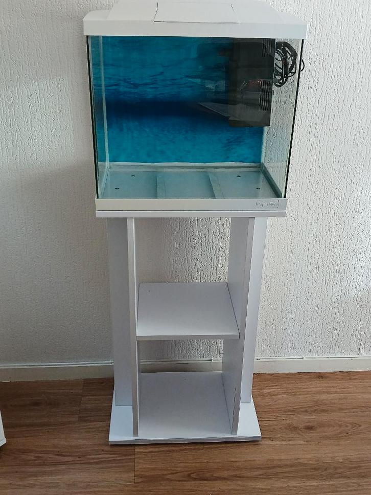 Super Fish Start 50 (45Liter) Wit met meubel, Dieren en Toebehoren, Vissen | Aquaria en Toebehoren, Gebruikt, Leeg aquarium, Ophalen