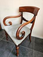 Antieke vroege Victoriaanse Elbow chair Stoel Mahonie, Ophalen