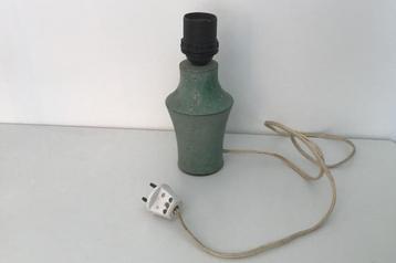 Vintage tafellamp groen keramiek beschikbaar voor biedingen