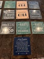 Nieuwe tegeltjes met tekst - diverse designs, Ophalen of Verzenden, Nieuw