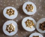 (Nieuwe) witte knopen met 'gouden' stuurwiel, Ophalen of Verzenden, Nieuw, Knoop of Knopen