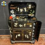 Vintage Chinese barkast / drankkast / oosterse kast (bezorgd, ., Ophalen of Verzenden, Zo goed als nieuw, .