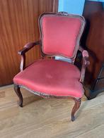Bieden! Stoel met stoffen bekleding, Antiek en Kunst, Antiek | Meubels | Stoelen en Banken, Ophalen