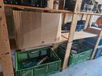 houten stellage 5 meter totaal  plus hoekverbinding, Ophalen, Zo goed als nieuw, Hout