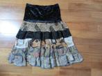 git zwarte hippie gipsy rok van div stoffen maat xs, Kleding | Dames, Rokken, Zwart, Ophalen of Verzenden, Zo goed als nieuw, Maat 34 (XS) of kleiner