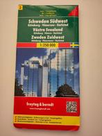 Autokaart Zweden zuidwest, Boeken, Atlassen en Landkaarten, Gelezen, 2000 tot heden, Landkaart, Freytag & Berndt