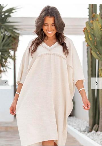 Ibz mode kaftan Lio ecru, maat xl/xxl beschikbaar voor biedingen