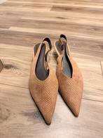 Elegante Nisantasi Suède Slingback Pumps - Maat 40, Ophalen, Nieuw, Bruin, Pumps