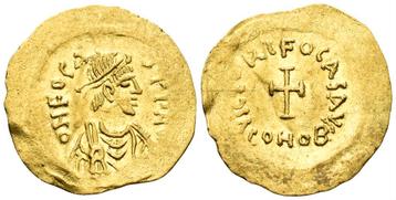 Phocas. 602-610. AV Tremissis (1.42g, 18mm). Constantinople  beschikbaar voor biedingen