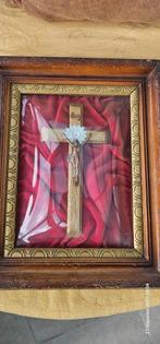 Kader met Jezus antiek, Antiek en Kunst, Antiek | Religie, Ophalen of Verzenden