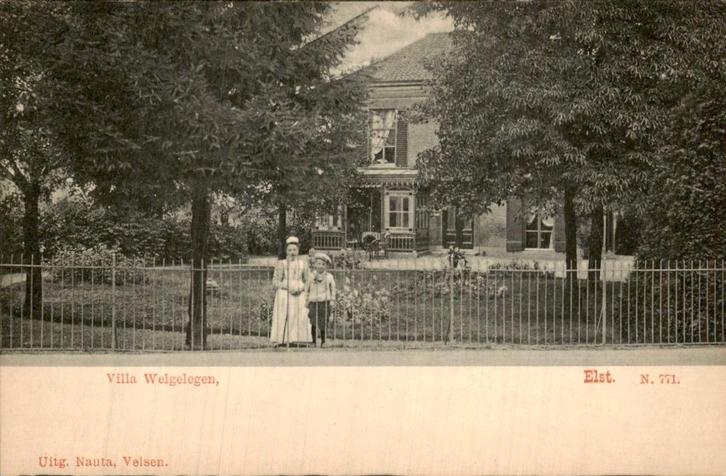 Villa Welgelegen, Verzamelen, Ansichtkaarten | Nederland, Gelopen, Gelderland, Voor 1920, Ophalen of Verzenden