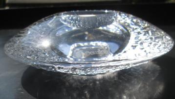 ORREFORS Crystal Waxinelicht Discus Lars Hellsten 1995 beschikbaar voor biedingen