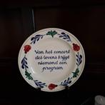 Boeren bont spreukenbord, Huis en Inrichting, Keuken | Servies, Overige typen, Ophalen of Verzenden, Zo goed als nieuw, Overige stijlen