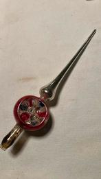 Vintage antieke kerst piek, deuk blauw rood, Diversen, Ophalen of Verzenden, Zo goed als nieuw