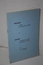 Ds J. van Sliedregt - Afscheid Baarn, Intrede Ouderkerk 1967, Boeken, Ophalen of Verzenden, Gelezen, Christendom | Protestants