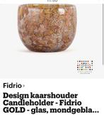 GEZOCHT 2 Fidrio Kaarthouders - Design Gold Glas, Overige materialen, Bruin, Ophalen of Verzenden, Zo goed als nieuw