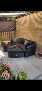 Luxe Wicker Loungeset - Zo Goed Als Nieuw!, Ophalen, 5 zitplaatsen, Zo goed als nieuw, Loungeset