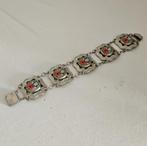 Vintage Italiaanse mozaïek armband, Sieraden, Tassen en Uiterlijk, Armbanden, Ophalen of Verzenden, Nieuw, Zilver