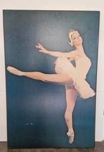 vintage afbeelding van ballerina 62x92, Overige typen, Gebruikt, Ophalen