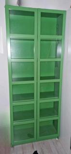 2x Groene Ikea billy (boeken) kast, Huis en Inrichting, Ophalen, 50 tot 100 cm, 25 tot 50 cm, Glas