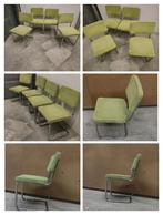 Zuiver Ridge Rib Stoel Groen - Set van 4, Huis en Inrichting, Stoelen, Ophalen, Gebruikt, Overige kleuren, Metaal
