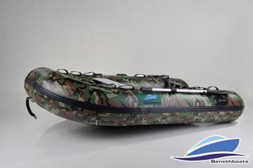 rubberboot 270 Benethboots nieuwstaat ALU bodem camouflage beschikbaar voor biedingen