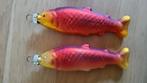 2 kerstballen mooi gekleurde vissen kersthangers., Diversen, Kerst, Ophalen of Verzenden