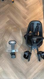 Thule Yepp mini fietsstoeltje zwart + windscherm, Voetsteuntjes, Yepp, 0 t/m 18 kg, Voorzitje