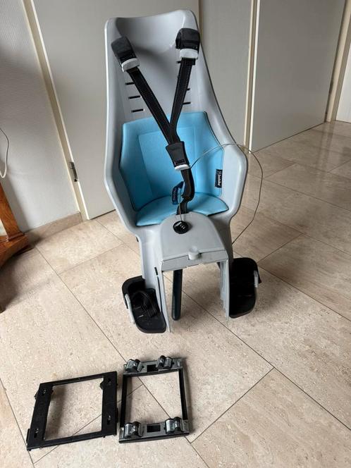 Bobike met slot + 2 adapters, Fietsen en Brommers, Fietsaccessoires | Fietsstoeltjes, Zo goed als nieuw, Ophalen