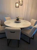 Eettafel diameter 150, Ophalen, 100 tot 150 cm, Rond, Zo goed als nieuw