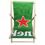 2 heineken strandstoelen, Ophalen, Nieuw, Hout, Inklapbaar