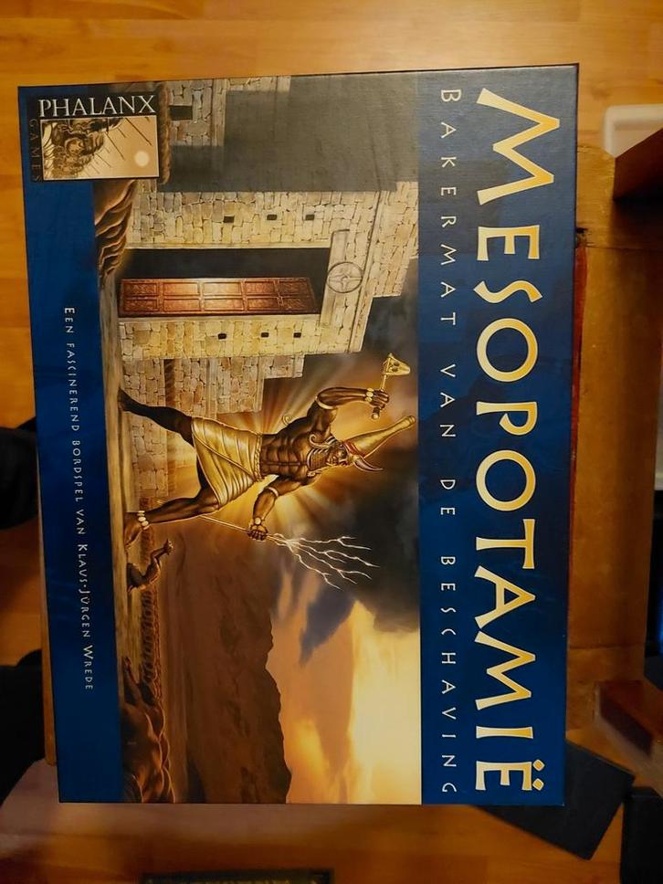 Mesopotamië Bordspel - Phalanx Games, Hobby en Vrije tijd, Gezelschapsspellen | Bordspellen, Zo goed als nieuw, Drie of vier spelers