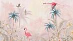 Prachtig vliesbehang Pink Flamingo / 10 rollen, Ophalen of Verzenden