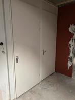 5 Opdekdeuren inc. kozijn & deurbeslag, Doe-het-zelf en Verbouw, Deuren en Horren, Ophalen, Gebruikt, 80 tot 100 cm, 215 cm of meer