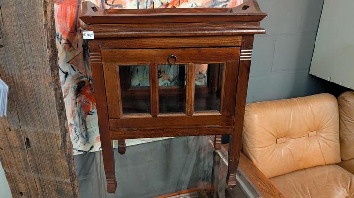 Antieke Theekast, Antiek en Kunst, Antiek | Meubels | Kasten, Ophalen of Verzenden