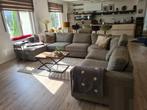 Grote grijze Lounge- Hoekbank van Pronto, Huis en Inrichting, Banken | Complete zithoeken, Ophalen, Gebruikt, Stof