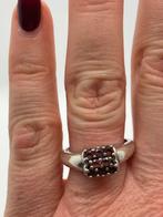 B933 Prachtige zilveren ring roze saffier maat 19, Ophalen of Verzenden, X, Met edelsteen, Dame