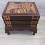 Bijzettafel - boekmodel met golfspeler, Minder dan 55 cm, Klassiek, Zo goed als nieuw, Nvt