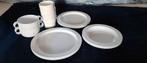 2 persoons wit camping servies, Caravans en Kamperen, Ophalen of Verzenden, Gebruikt