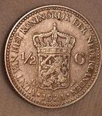 Nederland 1/2 gulden 1921 Wilhelmina, Ophalen of Verzenden, Koningin Wilhelmina, ½ gulden