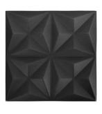 Vida xl wandpaneel origami zwart 50x50cm, Ophalen, Nieuw